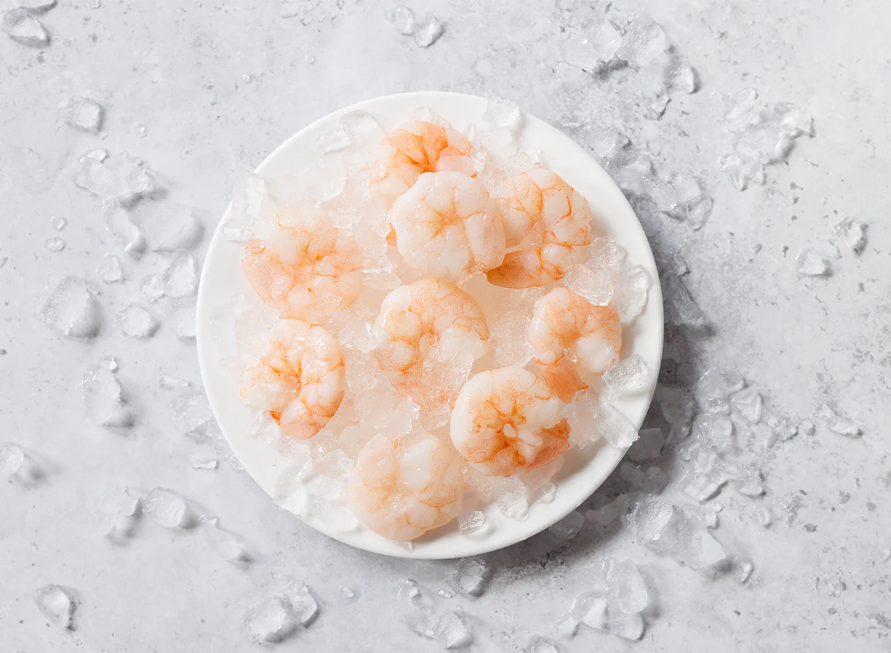 Cooked Peeled Shell-off Tiger Prawns
