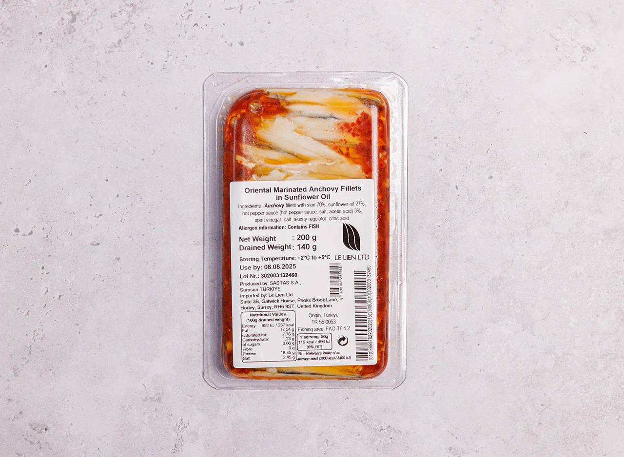 Oriental Anchovy Fillets in Sunflower Oil - Image 3
