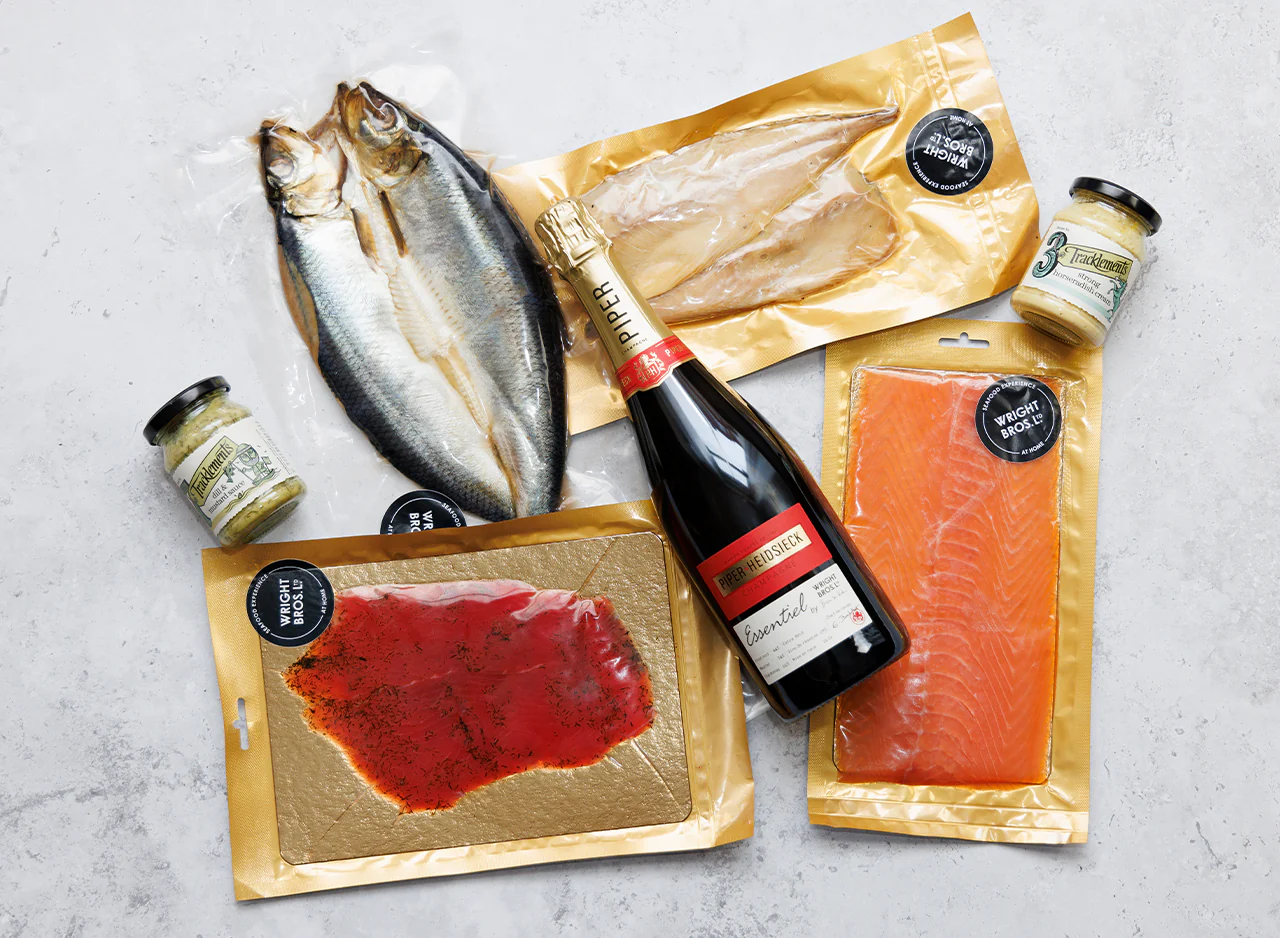 Luxury Smoked Fish Hamper with Champagne - Image 2