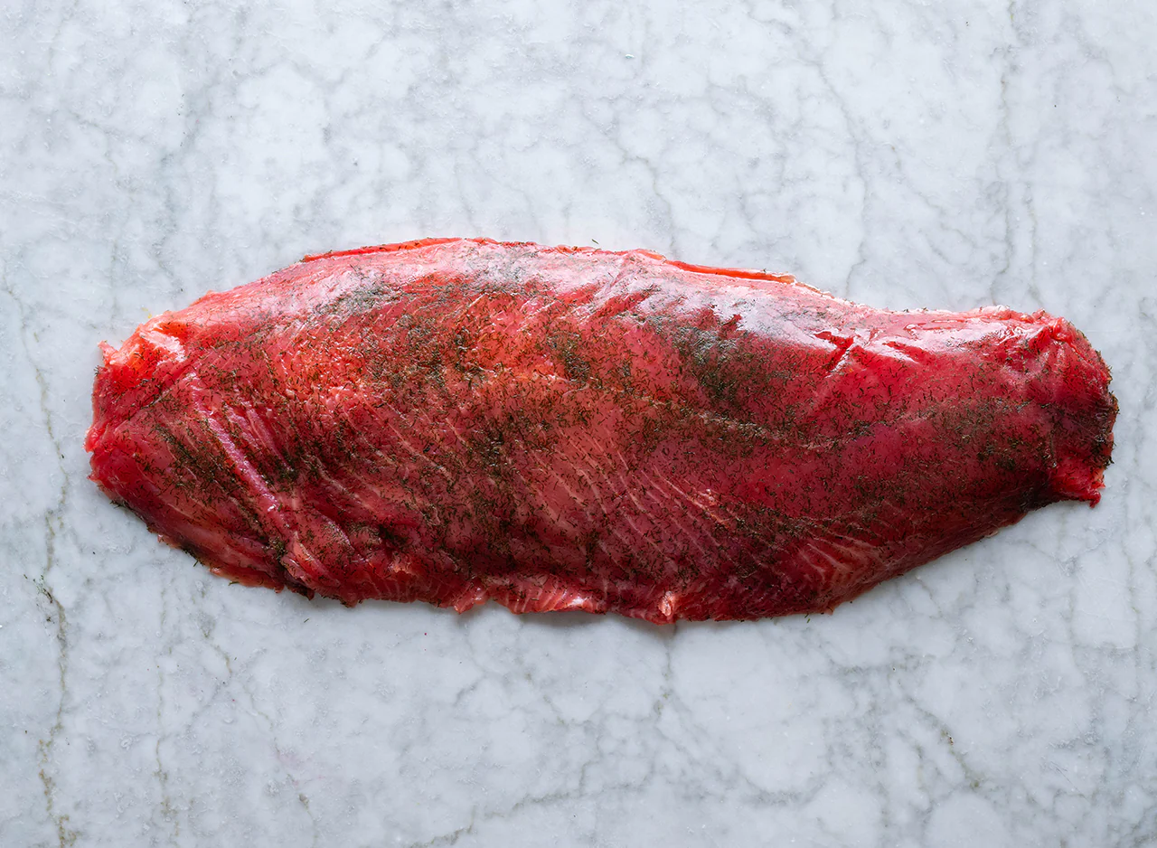 Whole Side of Beetroot Gravadlax - Image 3